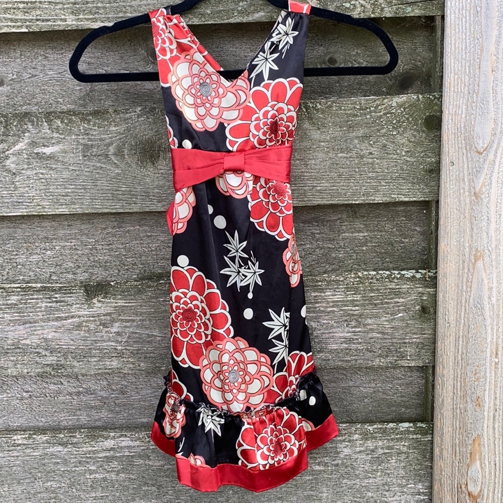 Girls Hype Black/Red Dress